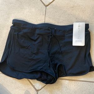 Black Athleta Surge Swim Short, NWT